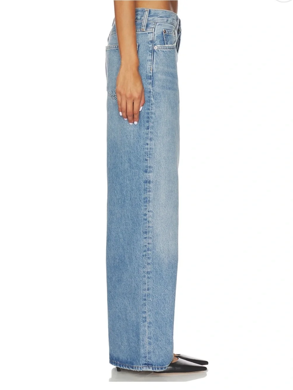 Agolde - Low Slung Baggy Jeans in Libertine - Picture 3 of 9